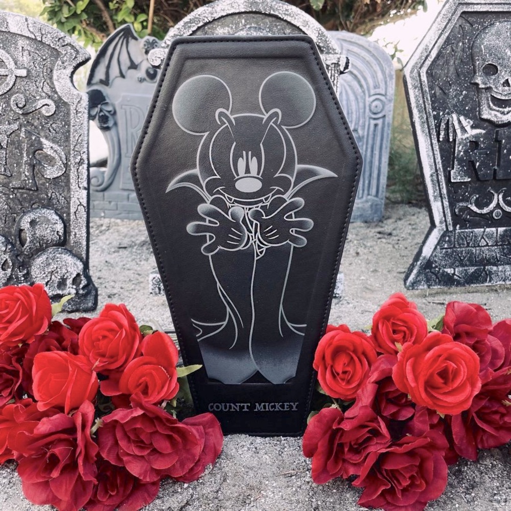 🧛🏻 Loungefly Disney Count Mickey Coffin Convertible Crossbody Bag ⚰️